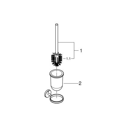 GROHE 41169000 - Souprava na čištění toalety START matné matný chrom