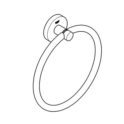 GROHE 411742430 - Držák na ručníky START 180 mm černá