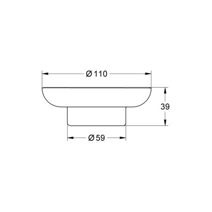 GROHE 41182000 - Mýdlenka START 110 mm čirá