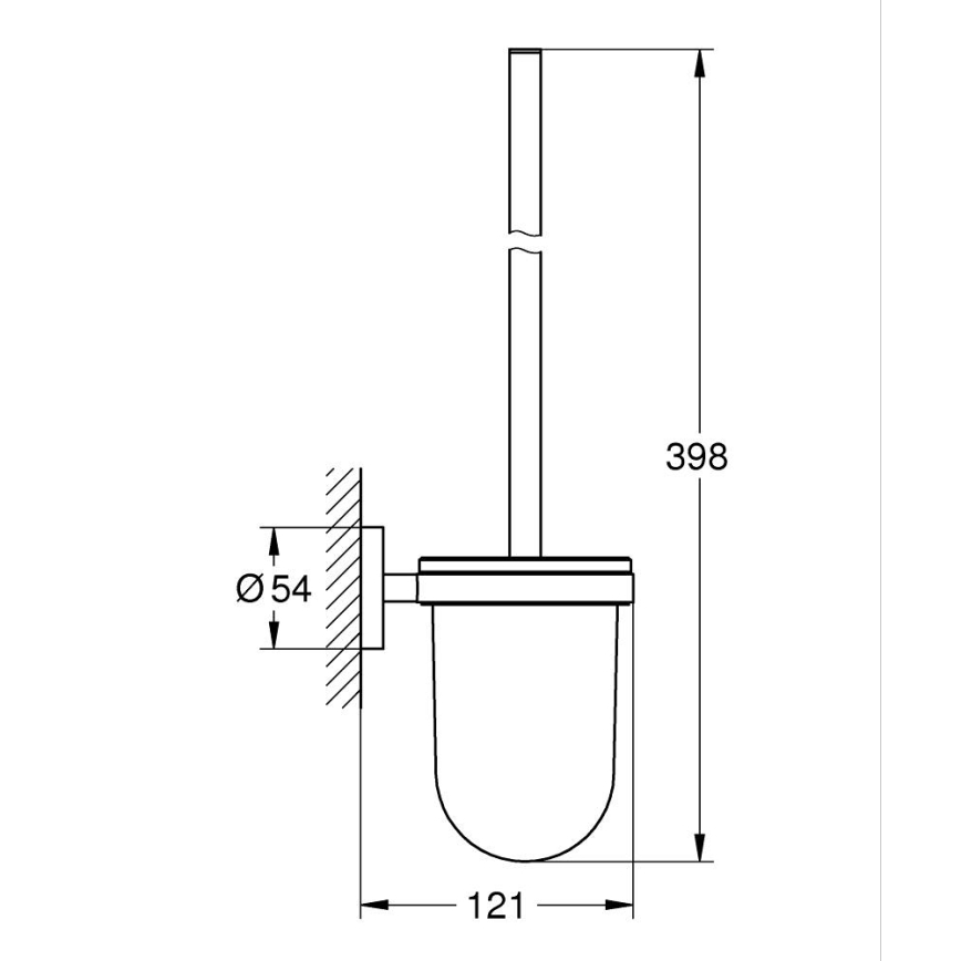 GROHE 41185000 - Souprava na čištění toalety lesklý chrom
