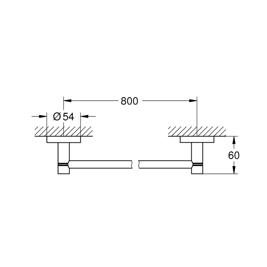GROHE 41187000 - Držák na ručníky START 854 mm lesklý chrom