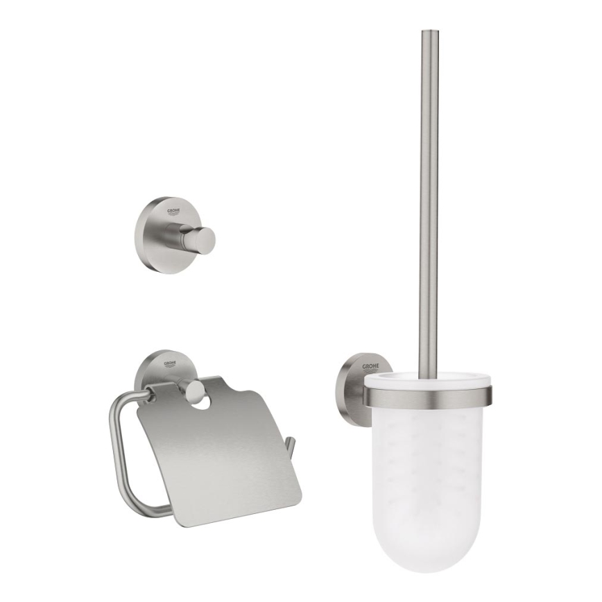 GROHE 41204DC0 - Sada doplňků pro toaletu 3 v 1 START nerez