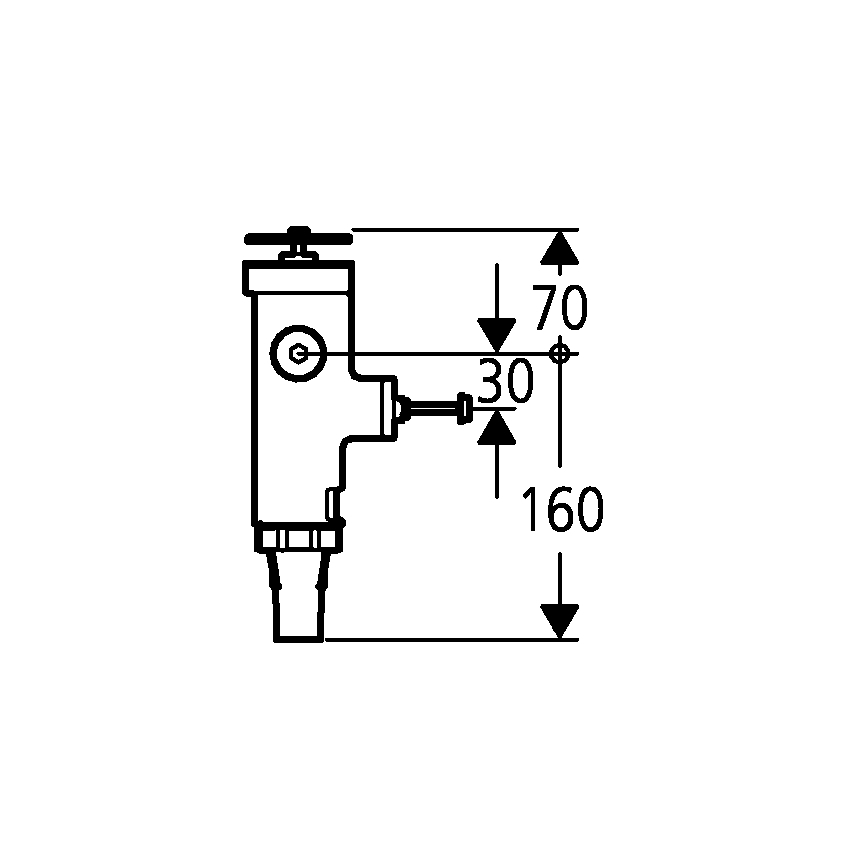 GROHE 43996000 - Tlakový splachovač RONDO 3” lesklý chrom