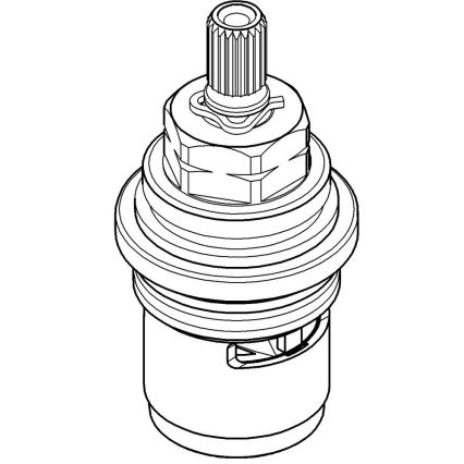 GROHE 45885000 - Keramický vršek DN 20 lesklý chrom