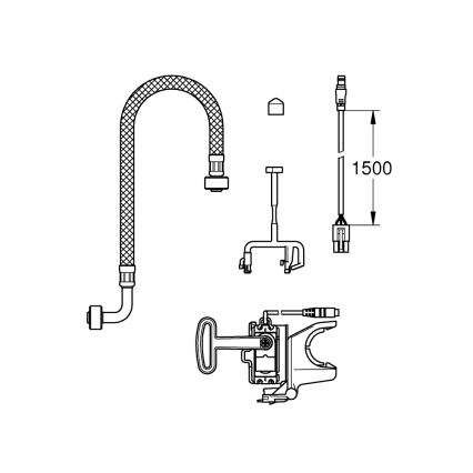 GROHE 46944001 - Instalační set SENSIA ARENA bílá