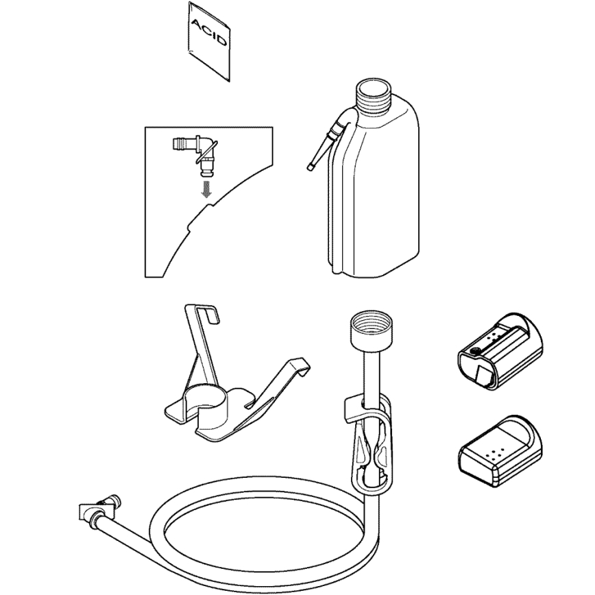 GROHE 46978001 - Odvápňovací sada SENSIA ARENA lesklý chrom