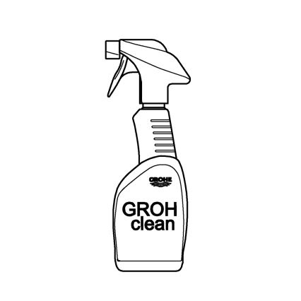 GROHE 48166000 - Čisticí prostředek GROHCLEAN 500 ml nerez