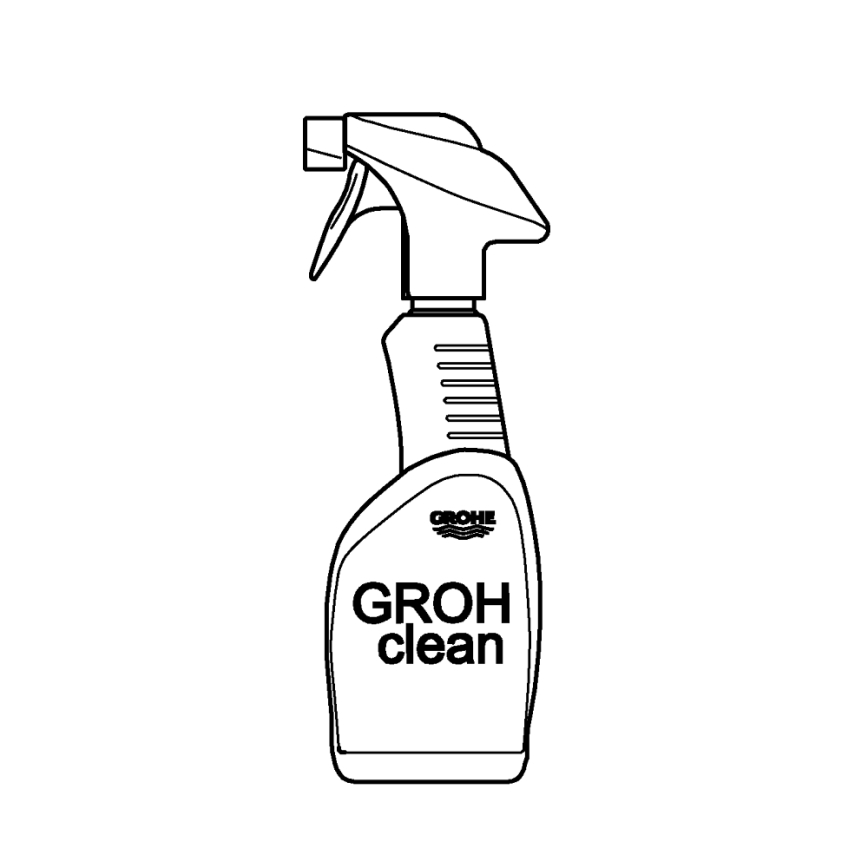 GROHE 48166000 - Čisticí prostředek GROHCLEAN 500 ml nerez