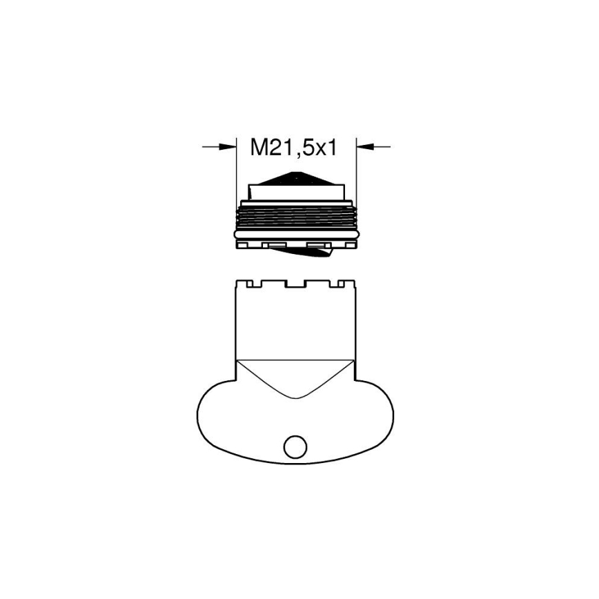GROHE 48270000 - Perlátor AquaGuide M 21,5 × 1 lesklý chrom