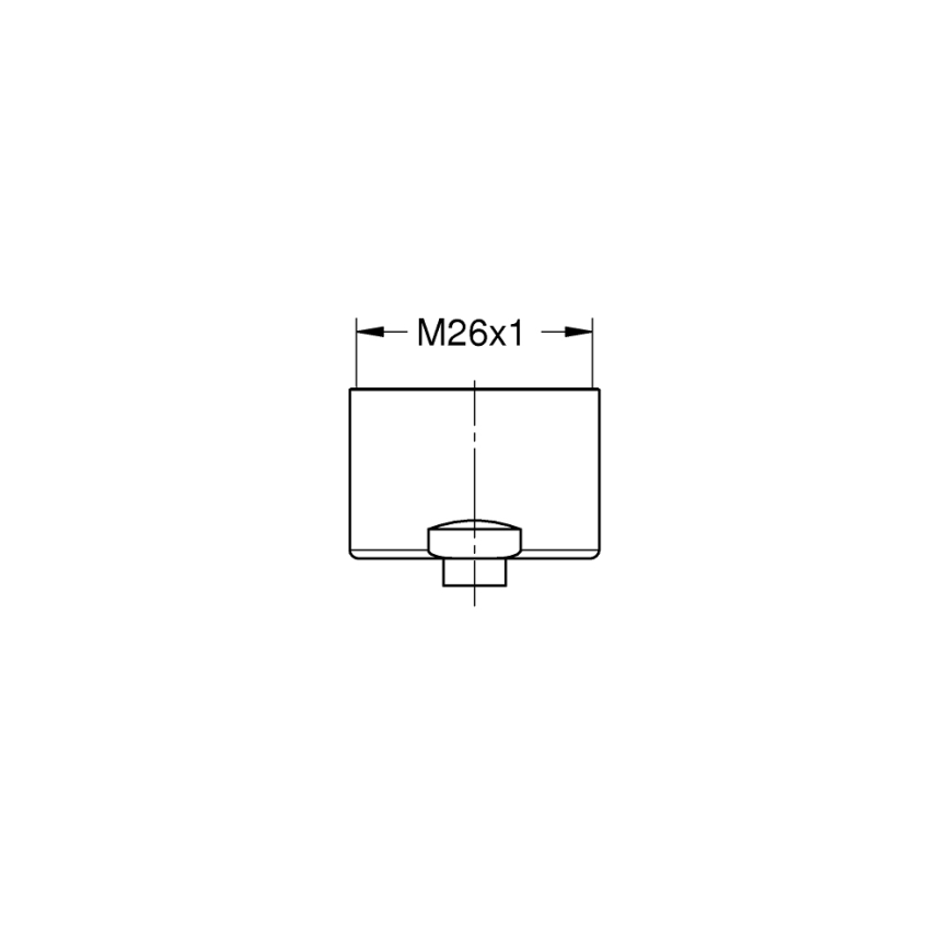 GROHE 48343000 - Mousseur GROHE Blue M 26 × 1 lesklý chrom