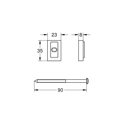 GROHE 48606001 - Vymezovací podložka VITALIO UNIVERSAL lesklý chrom