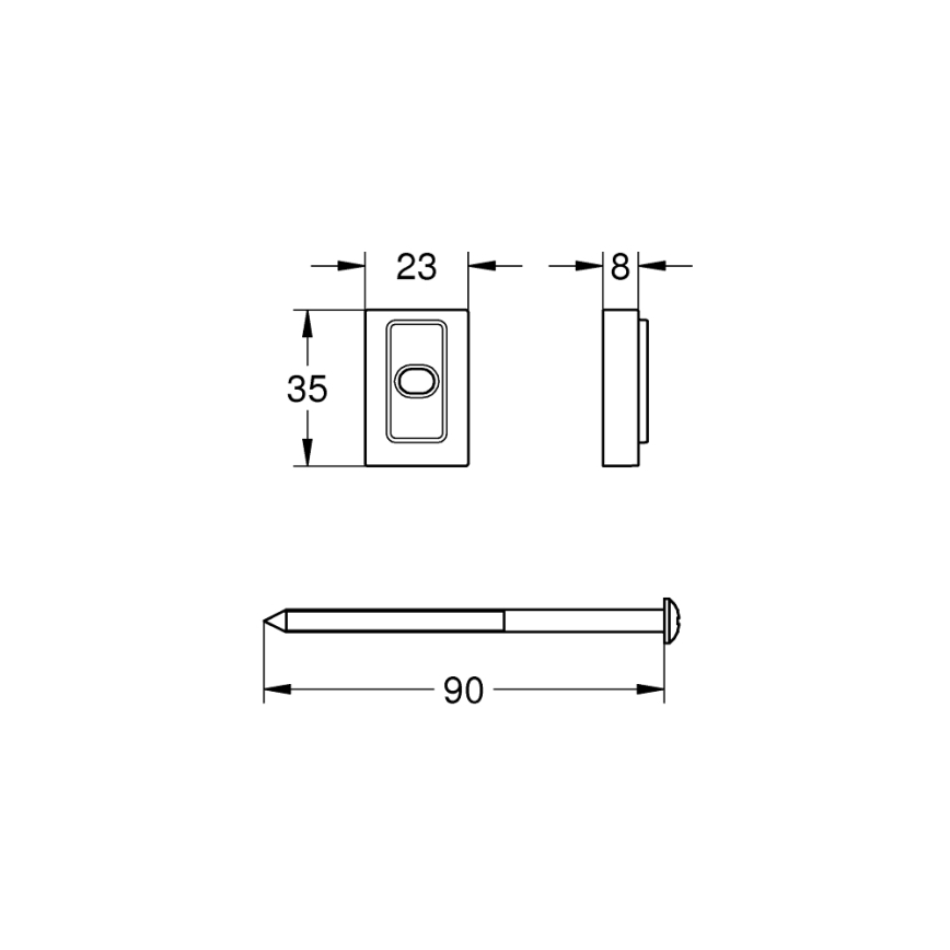 GROHE 48606001 - Vymezovací podložka VITALIO UNIVERSAL lesklý chrom