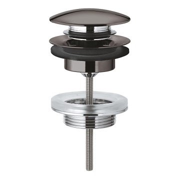 GROHE 65807A00 - Odpadová souprava s uzávěrem pro umyvadla s přepadem grafit