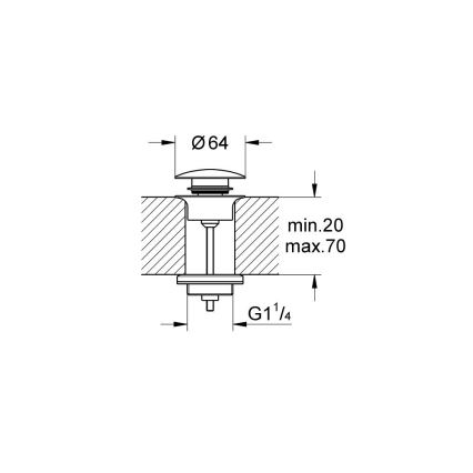 GROHE 65807DL0 - Odpadová souprava ESSENCE bronzová