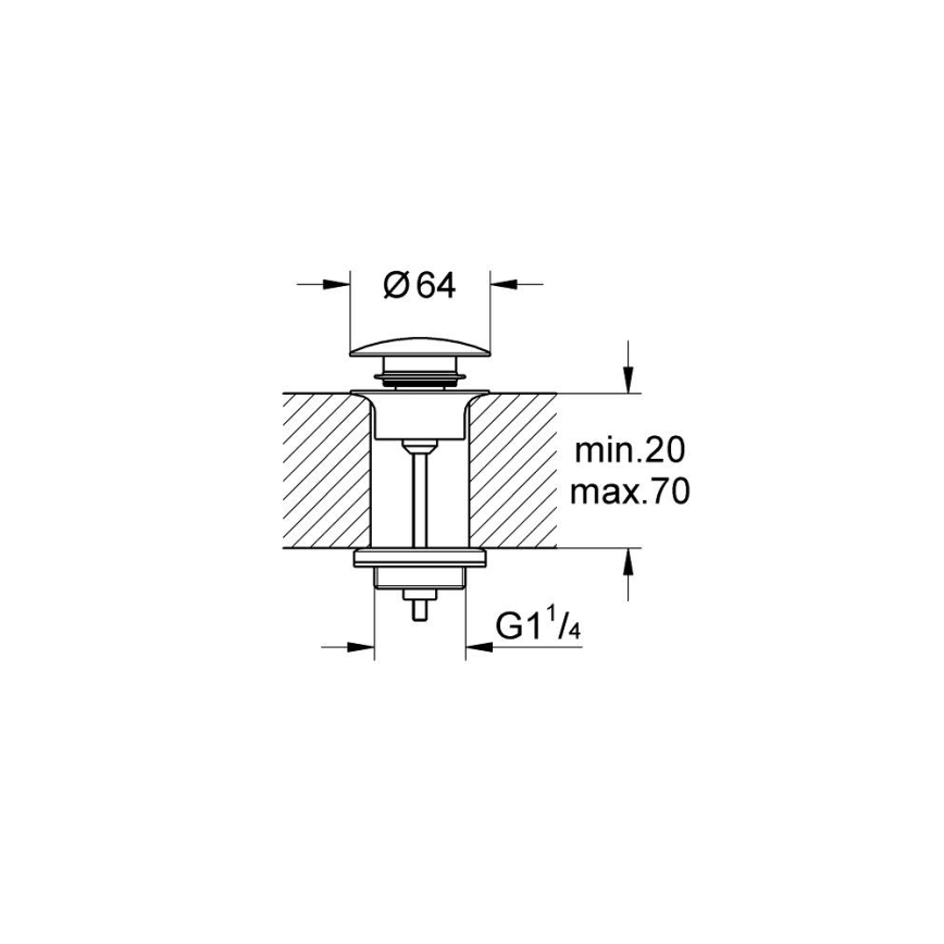 GROHE 65807DL0 - Odpadová souprava ESSENCE bronzová