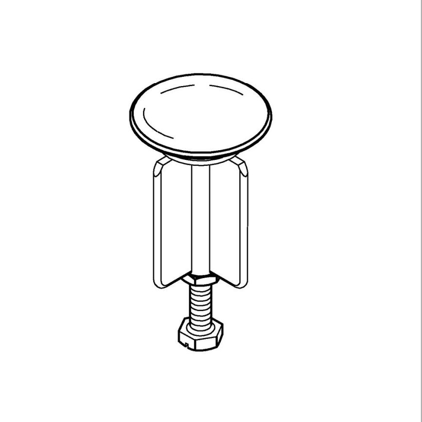 GROHE 7182000 - Zátka pro odpadní soupravu 1 14” lesklý chrom