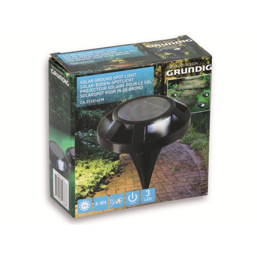 Grundig 12338 - LED Solární svítidlo 3xLED/1xAAA 600 mAh