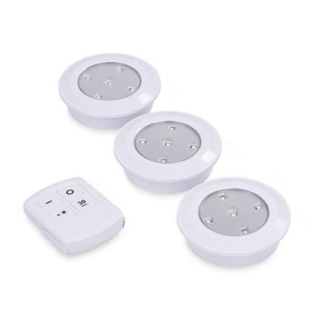 Grundig 9 – SADA 3x LED Stmívatelné svítidlo s dálkovým ovladačem 3xLED/0,3W/3xAA Grundig 9 – SADA 3x LED Stmívatelné svítidlo s dálkovým ovladačem 3xLED/0,3W/3xAA