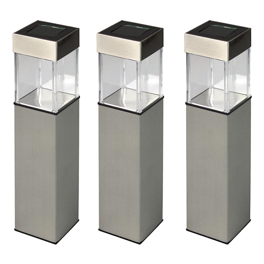 Grundig 90048 - SADA 3x Solární lampa LED/5,5x28cm 1xAAA 600 mAh