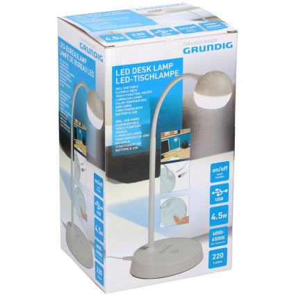 Grundig 95 – LED Stolní lampa 1xLED/4,5W/USB kabel