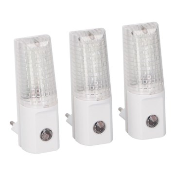 Grundig 99 – SADA 3x LED Noční světlo do zásuvky 3xLED/0,5W/230V Grundig 99 – SADA 3x LED Noční světlo do zásuvky 3xLED/0,5W/230V