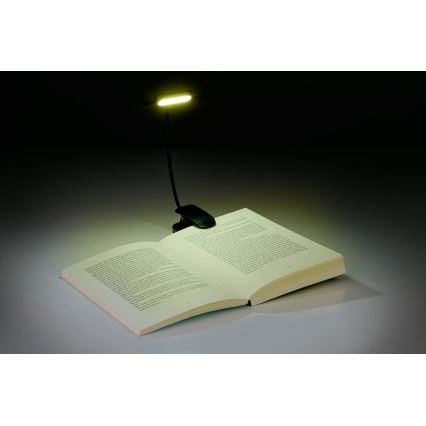 Grundig - LED Nabíjecí stolní lampa s klipem LED/5V 400 mAh černá