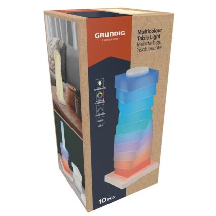 Grundig - LED RGB Dotyková stolní lampa LED/4W/5V