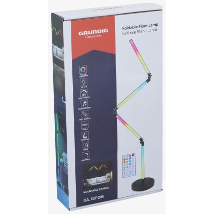 Grundig - LED RGB Stmívatelná stojací lampa 2v1 LED/230V + dálkové ovládání