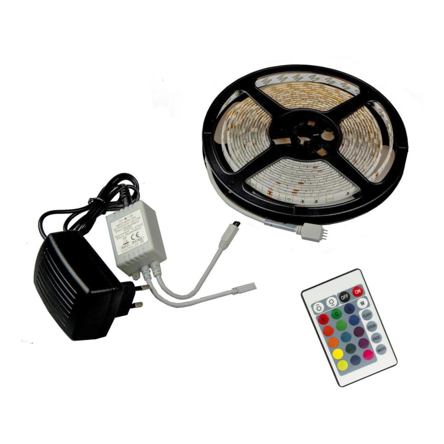 Grundig - LED RGB Stmívatelný pásek 5m LED/24W/230V + DO IP44
