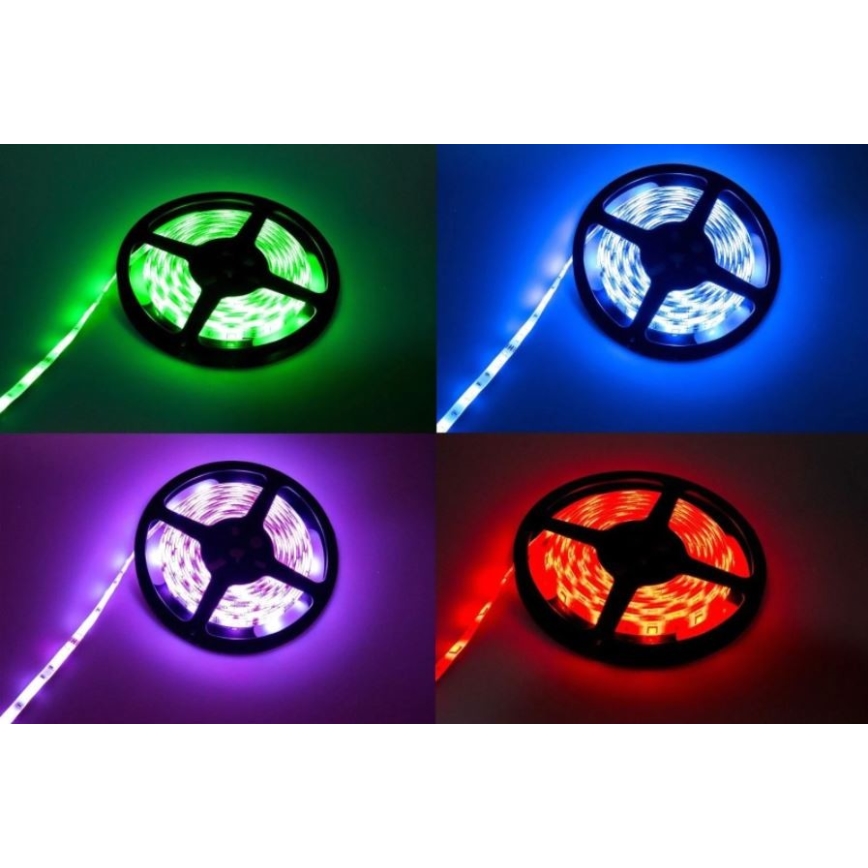 Grundig - LED RGB Stmívatelný pásek 5m LED/24W/230V + DO IP44