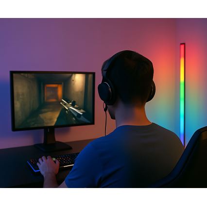 Grundig - LED RGBW Stmívatelná stojací lampa LED/6W/230V + dálkové ovládání