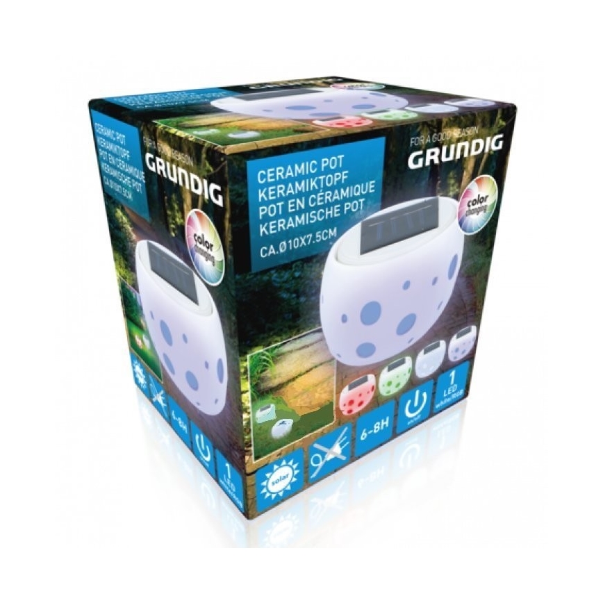 Grundig - LED Solární svítidlo 2xLED/0,06W/1,2V