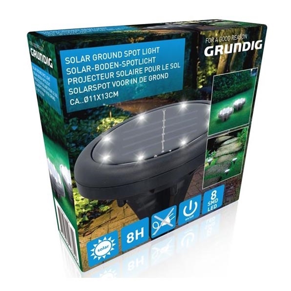 Grundig - LED Solární svítidlo 8xLED/1xAA 600 mAh