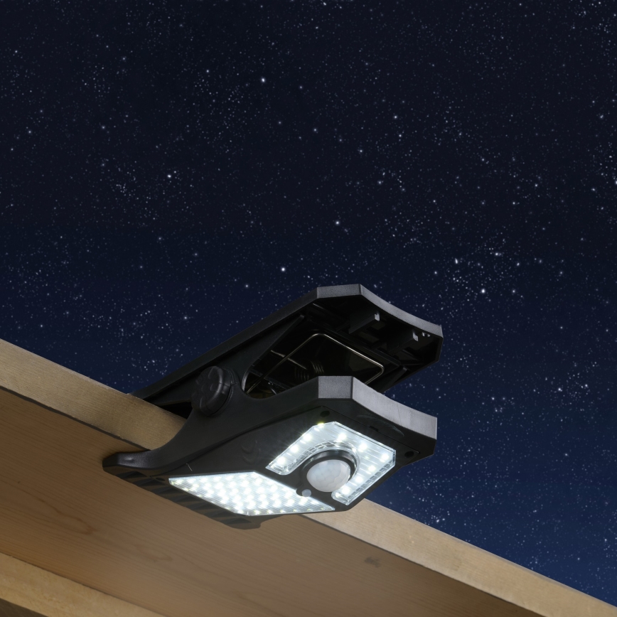Grundig - LED Solární svítidlo se senzorem CLIP-ON LED/9W/3,7V IP44
