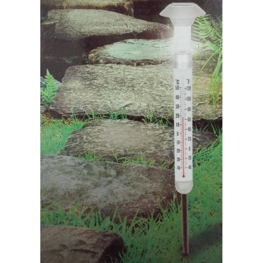 Grundig - LED Solární teploměr 1xAAA 600 mAh IP44