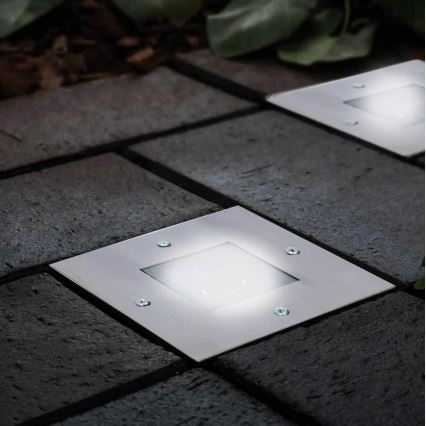 Grundig - LED Solární zápustné svítidlo 2xLED/1,2V 600 mAh IP44