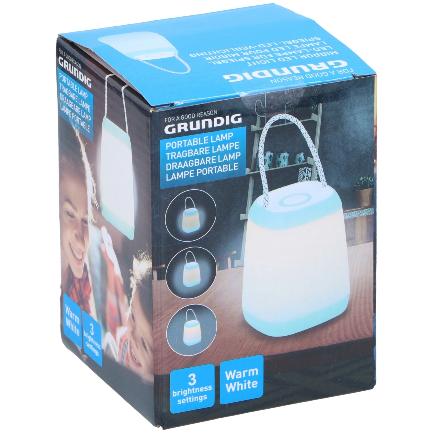 Grundig - LED Stmívatelná přenosná lampa LED/3xAA