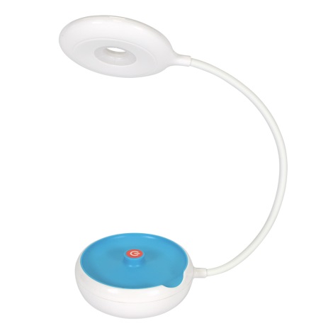 Grundig - LED Stmívatelná stolní lampa LED/3xAA modrá