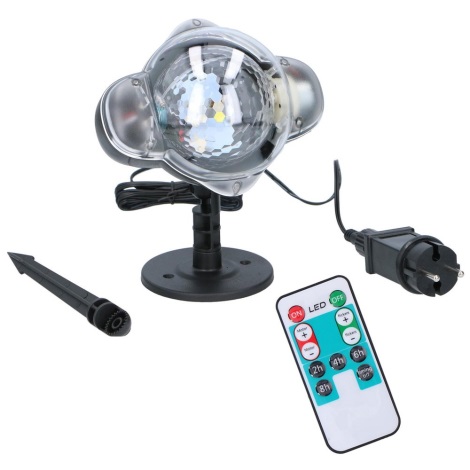 Grundig - LED Venkovní projektor sněhové vločky LED/5W/230V IP44 + dálkové ovládání