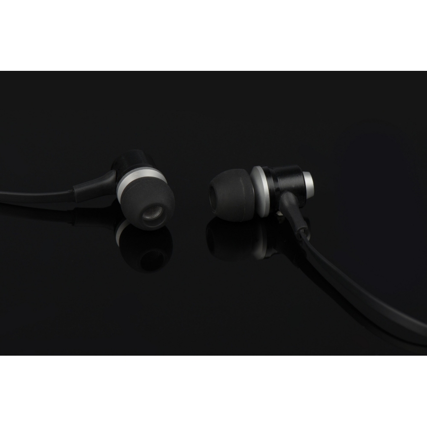 Grundig - Sluchátka s mikrofonem JACK 3,5 mm černá