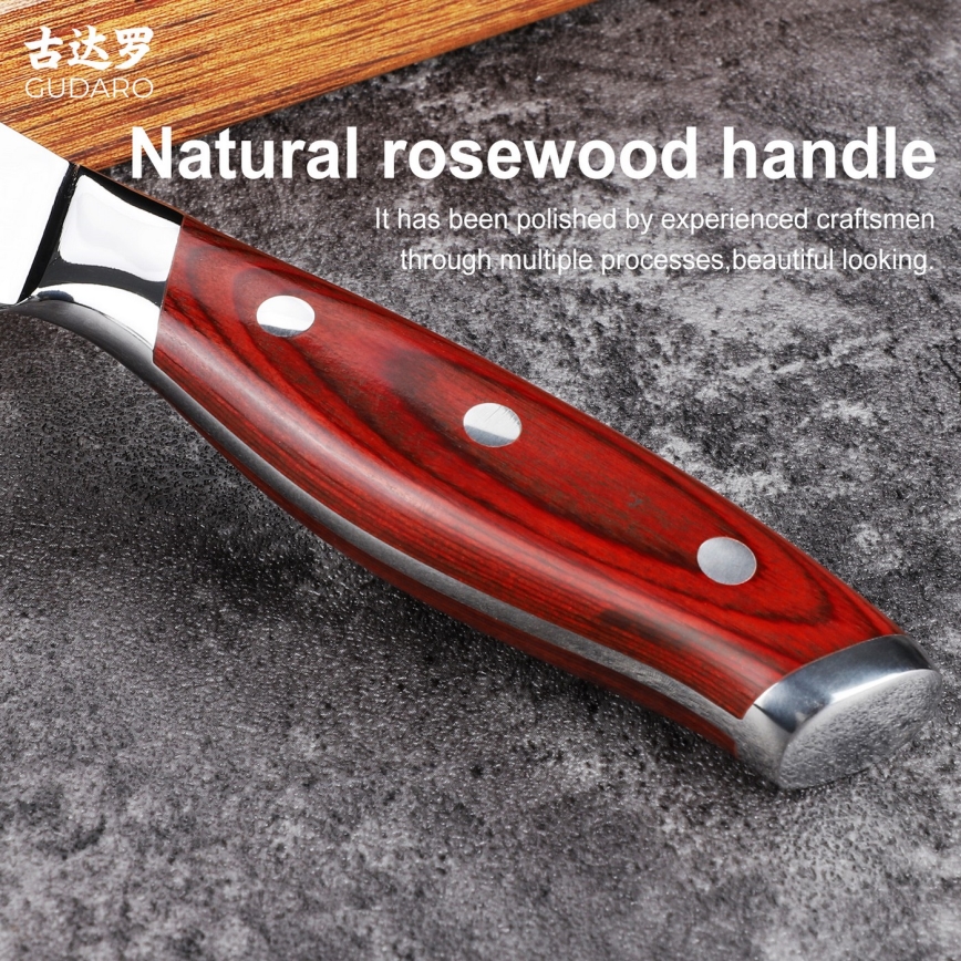 Gudaro - Damaškový kuchyňský nůž KENSHO 3,5, 67 vrstev oceli, délka 9,5 cm