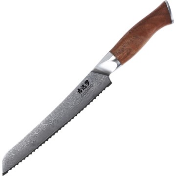 Gudaro - Damaškový kuchyňský nůž na pečivo TAKUMI 8