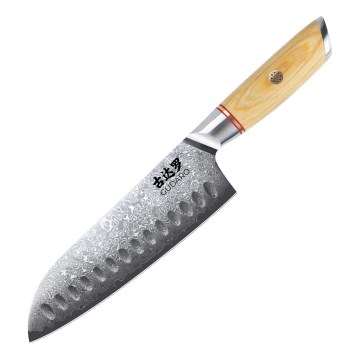Gudaro - Damaškový Santoku kuchyňský nůž HIKARI 7