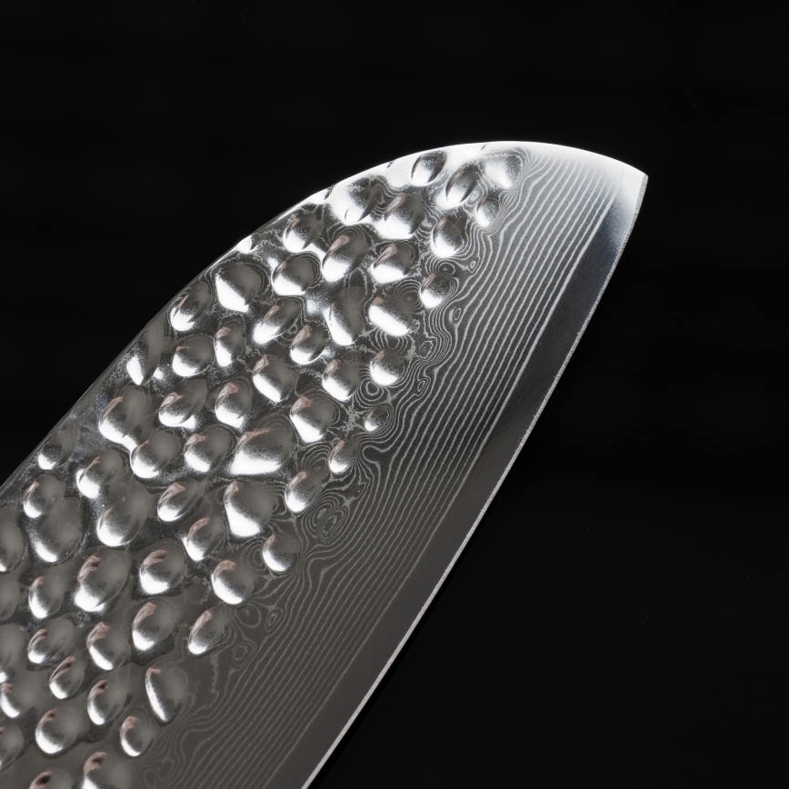 Gudaro - Damaškový Santoku kuchyňský nůž MIYABI 7, 67 vrstev oceli, délka 17,5 cm