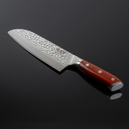 Gudaro - Damaškový Santoku kuchyňský nůž MIYABI 7, 67 vrstev oceli, délka 17,5 cm