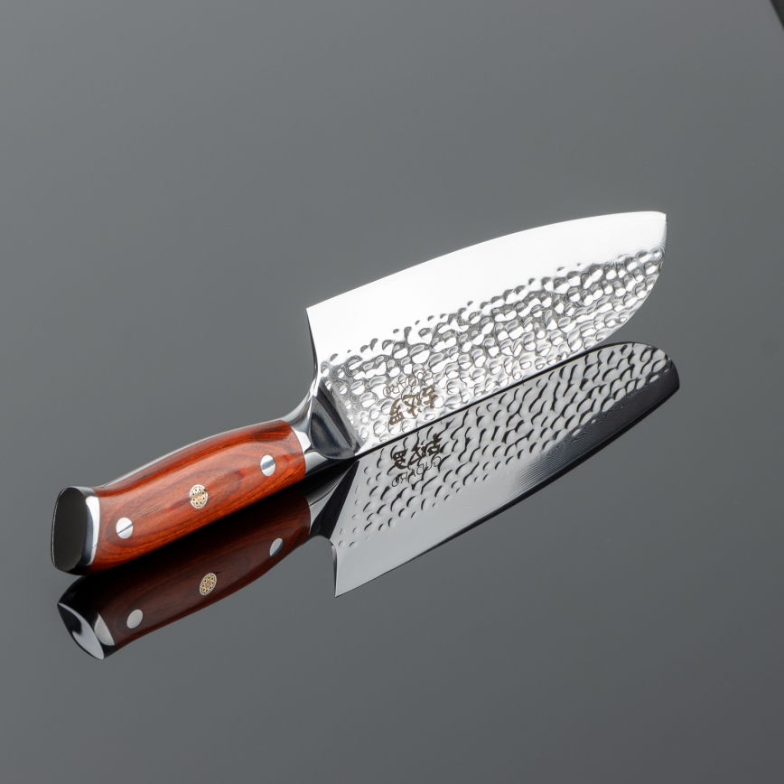 Gudaro - Damaškový Santoku kuchyňský nůž MIYABI 7, 67 vrstev oceli, délka 17,5 cm