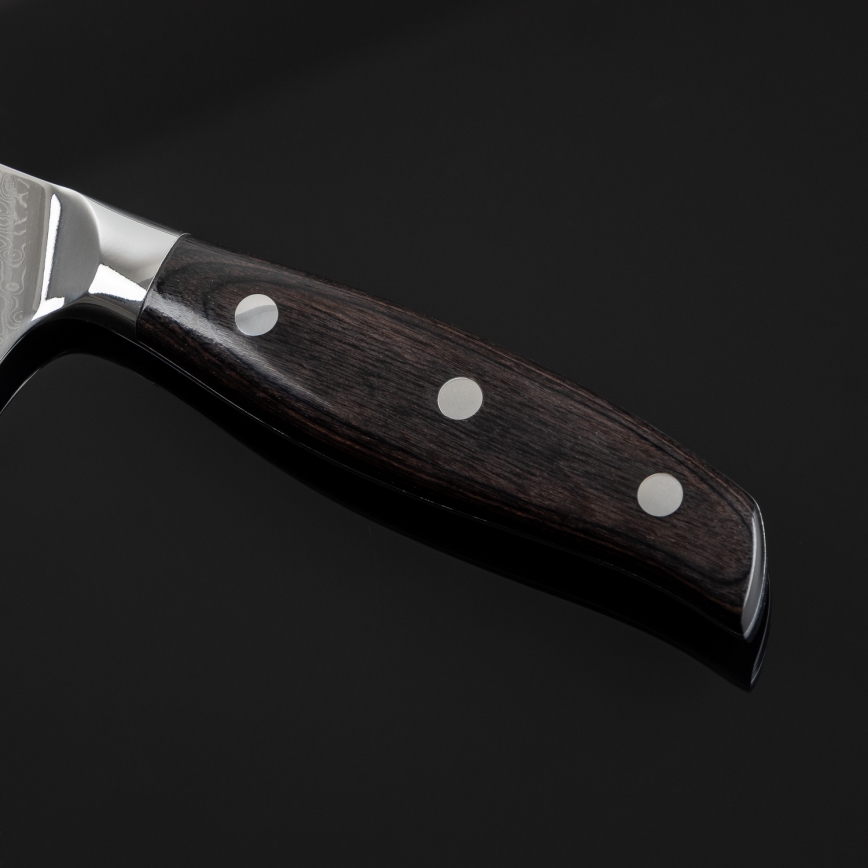 Gudaro - Damaškový Santoku kuchyňský nůž SHIRO 7, 67 vrstev oceli, délka 17,5 cm