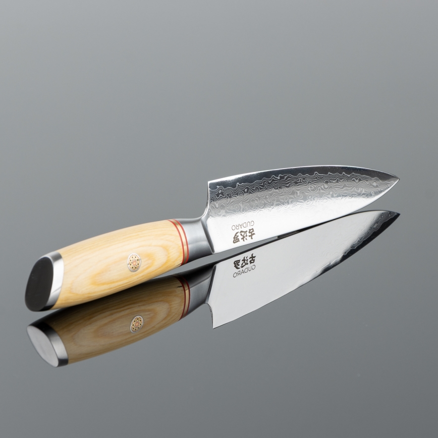Gudaro - Damaškový univerzální kuchyňský nůž HIKARI 5, 67 vrstev oceli, délka 12,5 cm