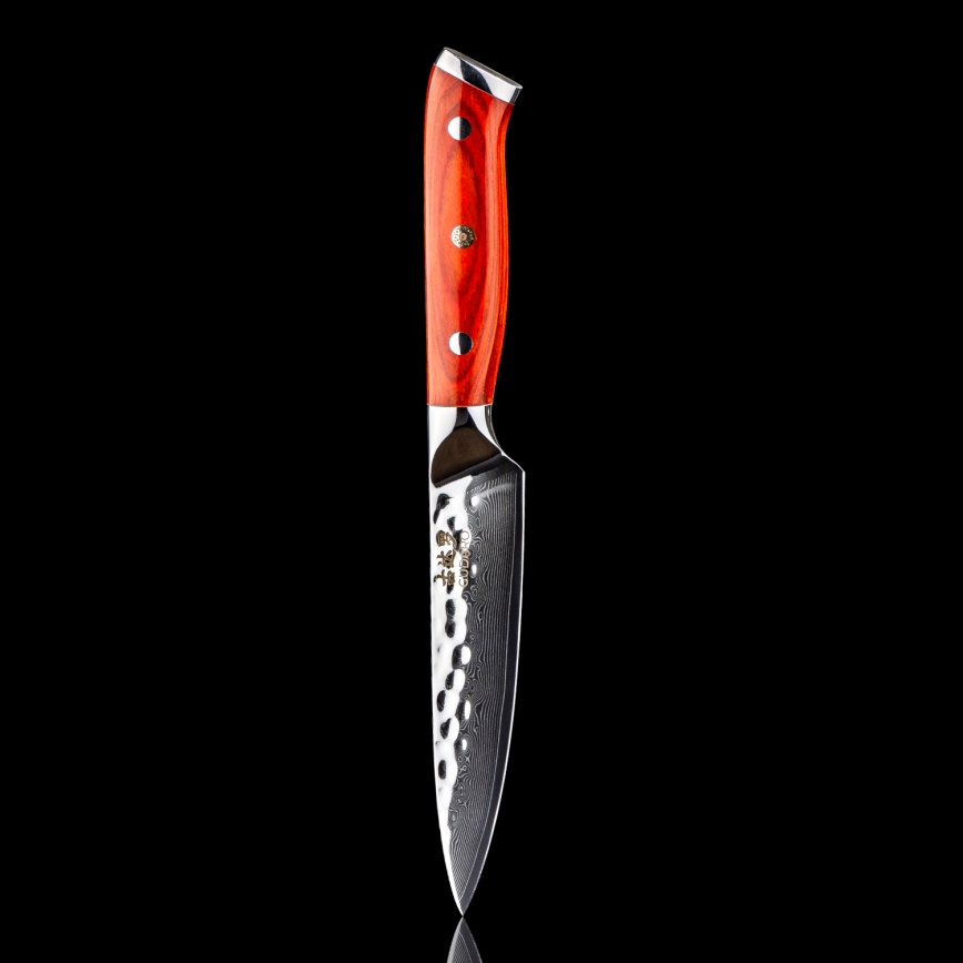 Gudaro - Damaškový univerzální kuchyňský nůž MIYABI 5, 67 vrstev oceli, délka 12,5 cm