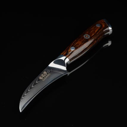 Gudaro - Kuchyňský nůž BIRD BEAK 7,6 cm damašková ocel